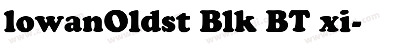 lowanOldst Blk BT xi字体转换